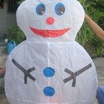 Sky Lantern Snowman 2