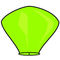Небесный Фонарик "Пирамида малая" Lime Green