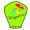 Небесный Фонарик "Поздравляю" Lime Green