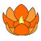 Водный Фонарик Лотос Orange