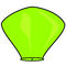 Небесный Фонарик "Пирамида" Lime Green